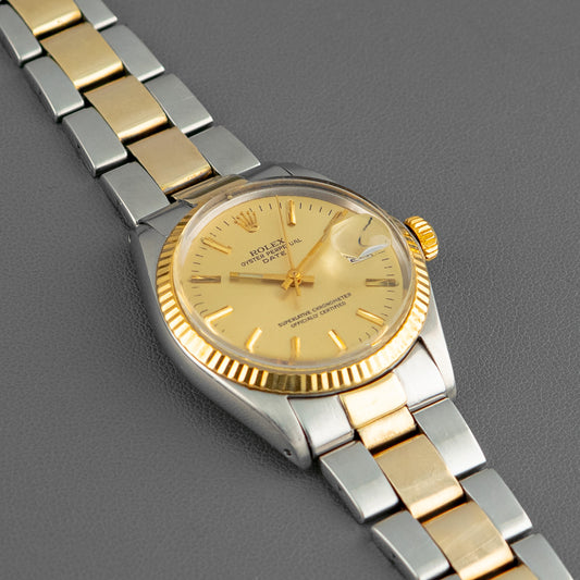 Rolex Oyster Perpetual Date 1500 Champagne Dial 34mm