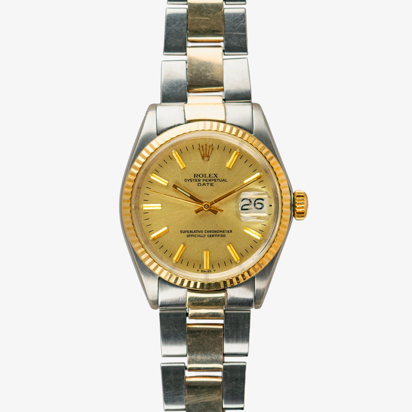 Rolex Oyster Perpetual Date 1500 Champagne Dial 34mm