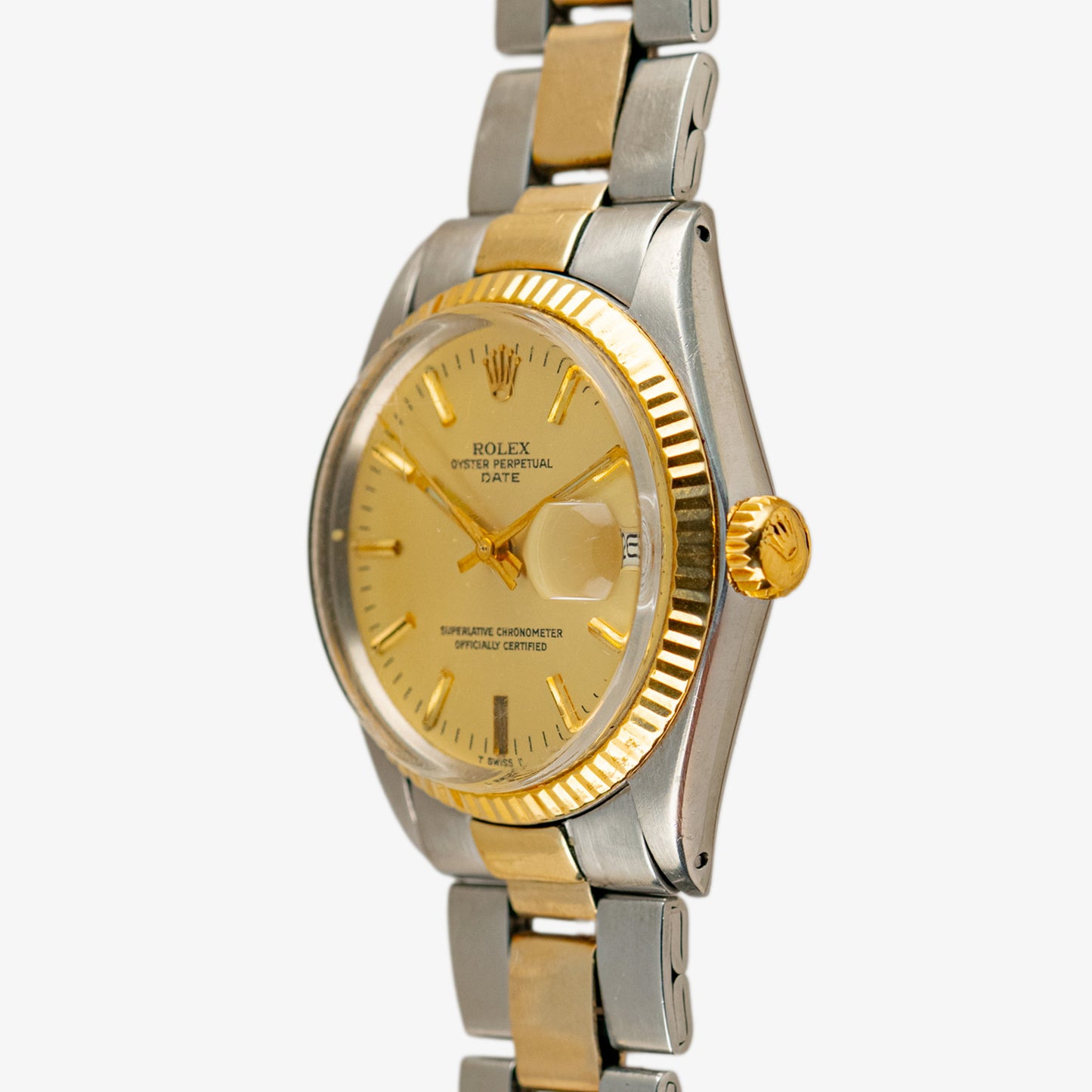 Rolex Oyster Perpetual Date 1500 Champagne Dial 34mm