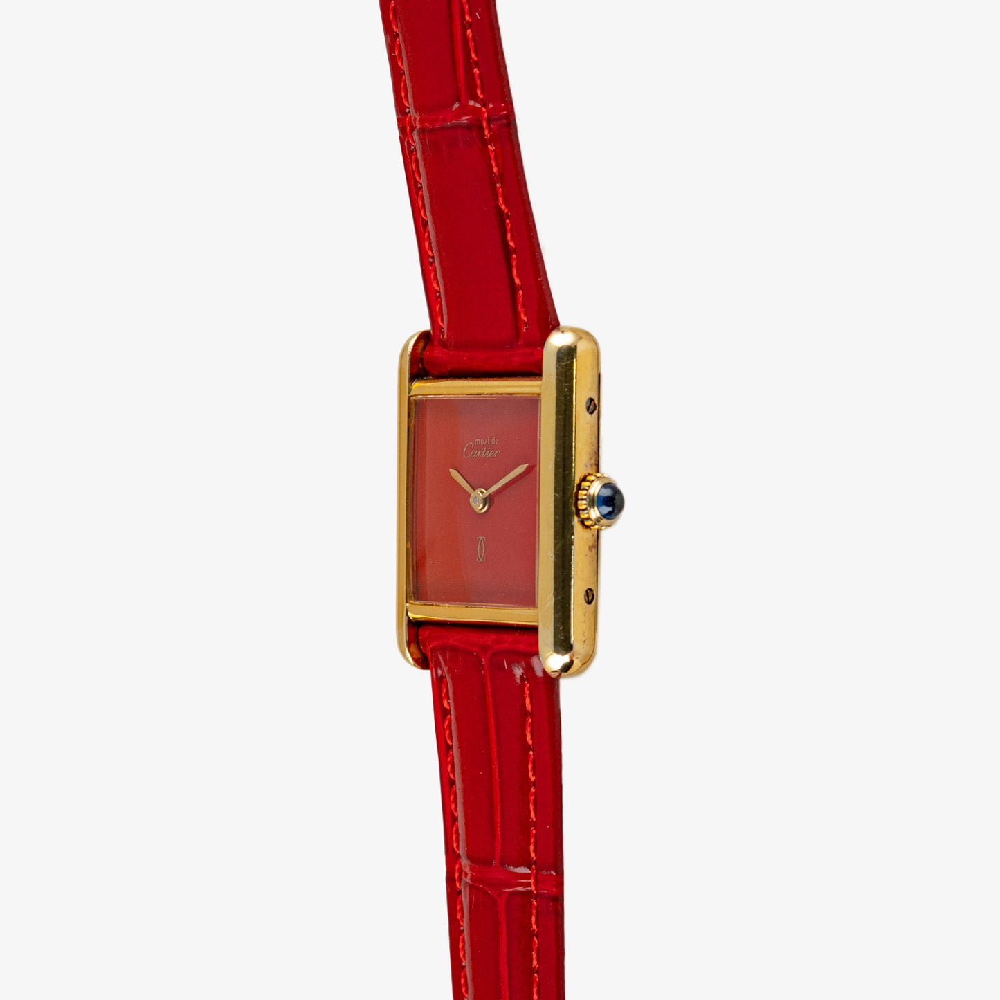 Cartier Tank Must Vermeil Red Dial Manual Wind 23mm