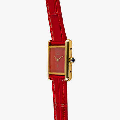 Cartier Tank Must Vermeil Red Dial Manual Wind 23mm