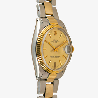 Rolex Oyster Perpetual Date 1500 Champagne Dial 34mm