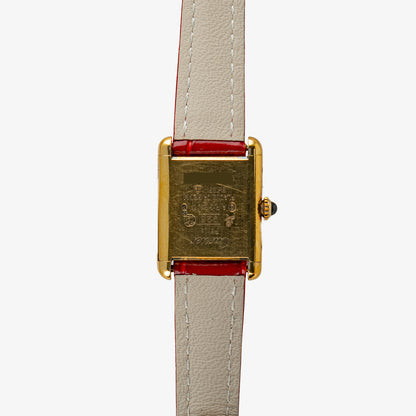 Cartier Tank Must Vermeil Red Dial Manual Wind 23mm