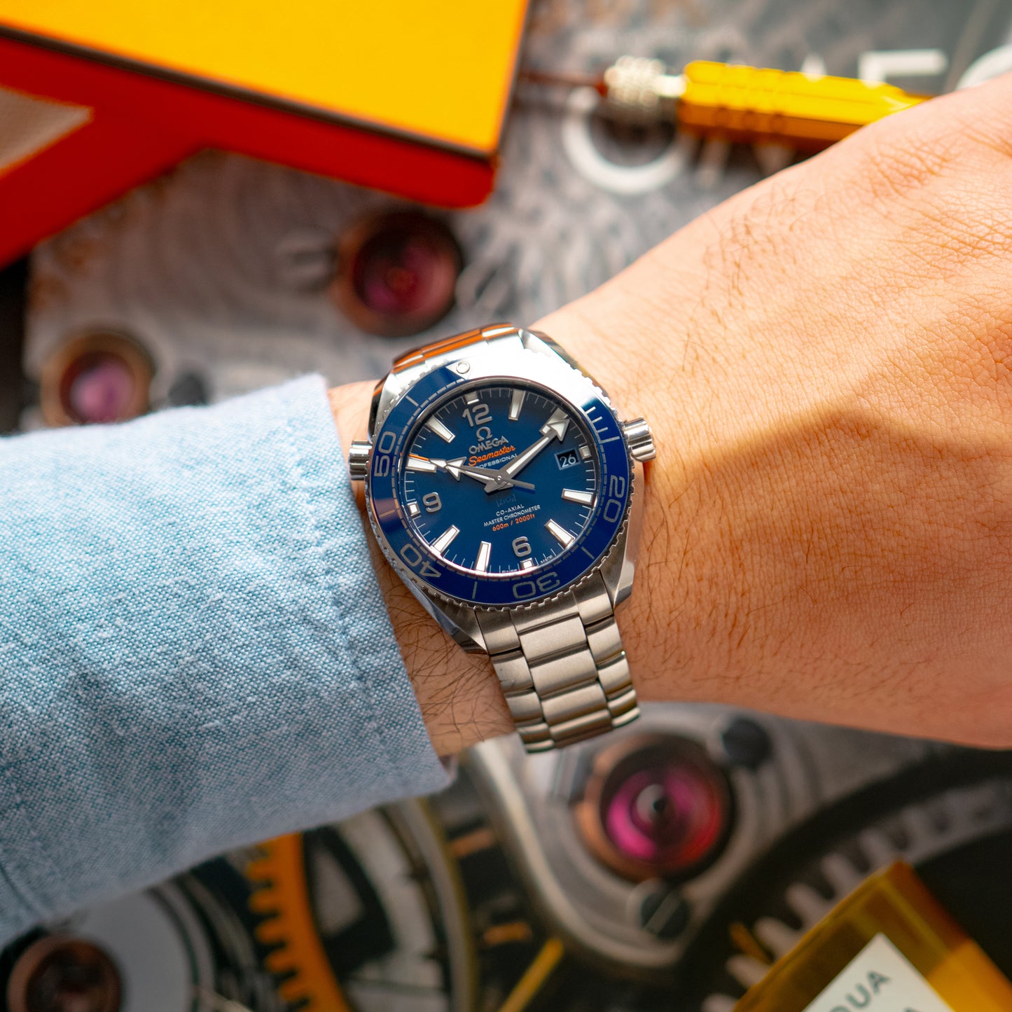 Omega Seamaster Planet Ocean 600M Blue Dial 39.5mm
