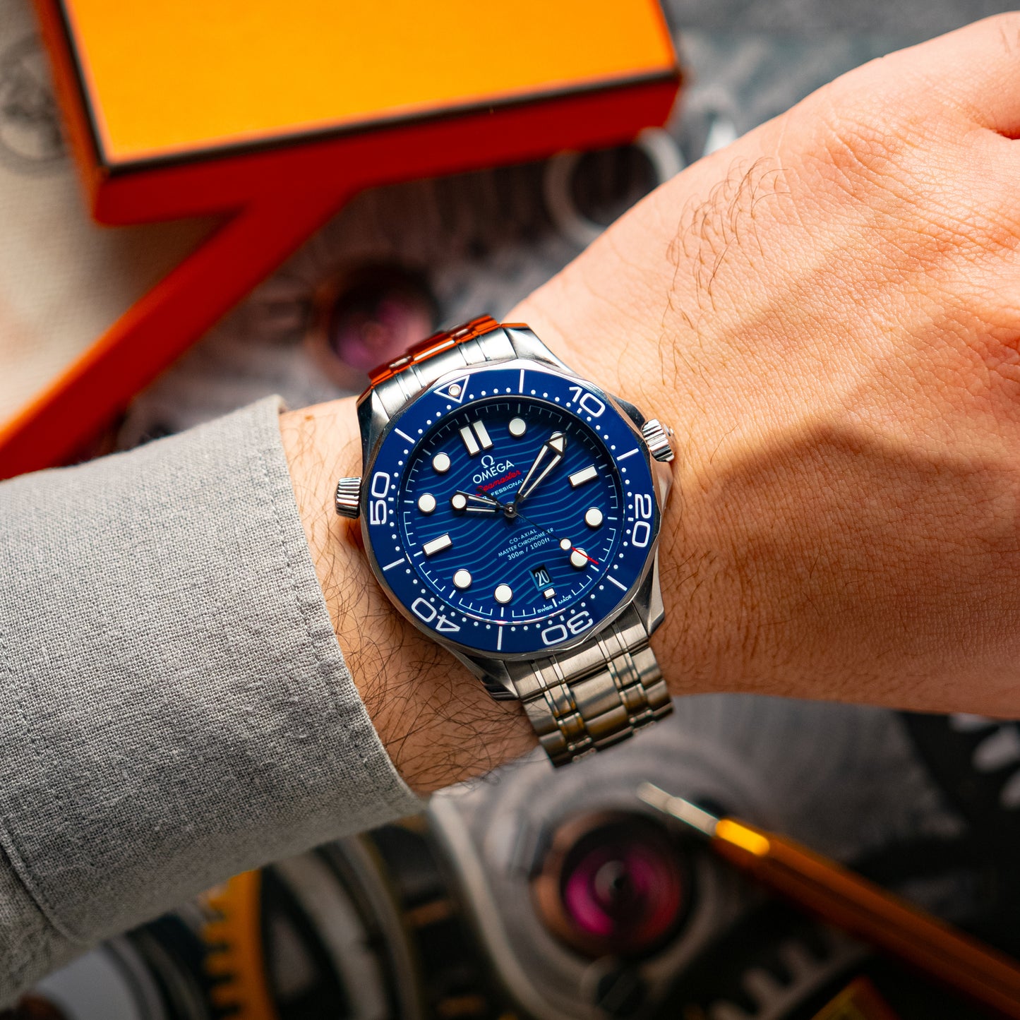 Omega Seamaster Diver 300M Blue Dial Automatic 42mm