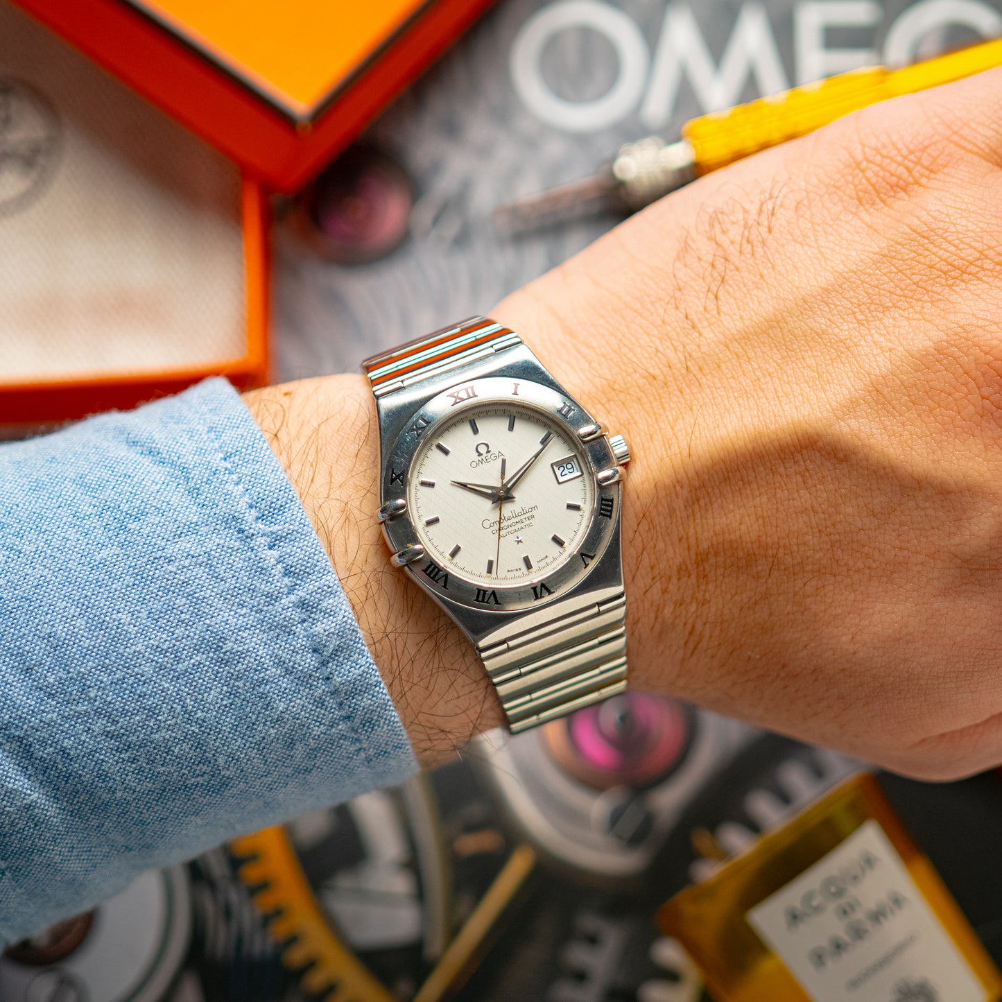 Omega Constellation Chronometer Automatic Silver Dial 35.5mm