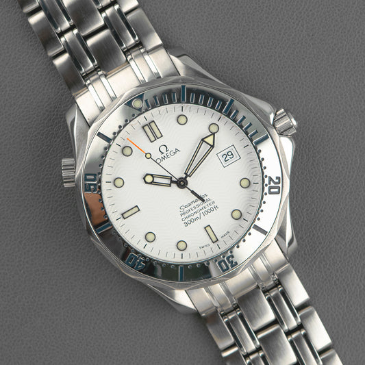 Omega Seamaster Diver 300M Automatic White Dial 41mm