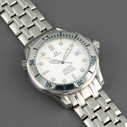 Omega Seamaster Diver 300M Automatic White Dial 41mm