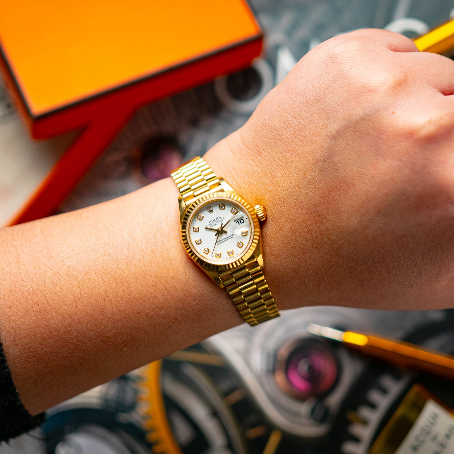 Rolex Lady-Datejust 79178 Champagne Diamond Dial 26mm