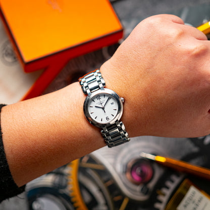 Longines PrimaLuna Quartz White Dial Date 26mm