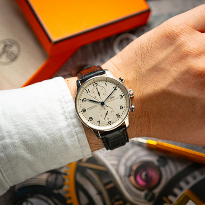 IWC Portugieser Automatic Chronograph Silver Dial 41mm
