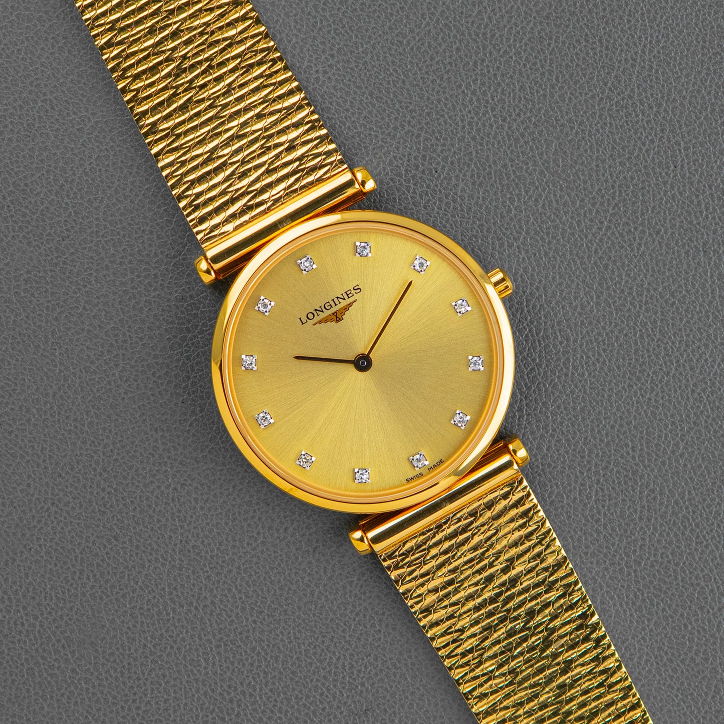 Longines La Grande Classique Quartz Champagne Diamond Dial 29mm