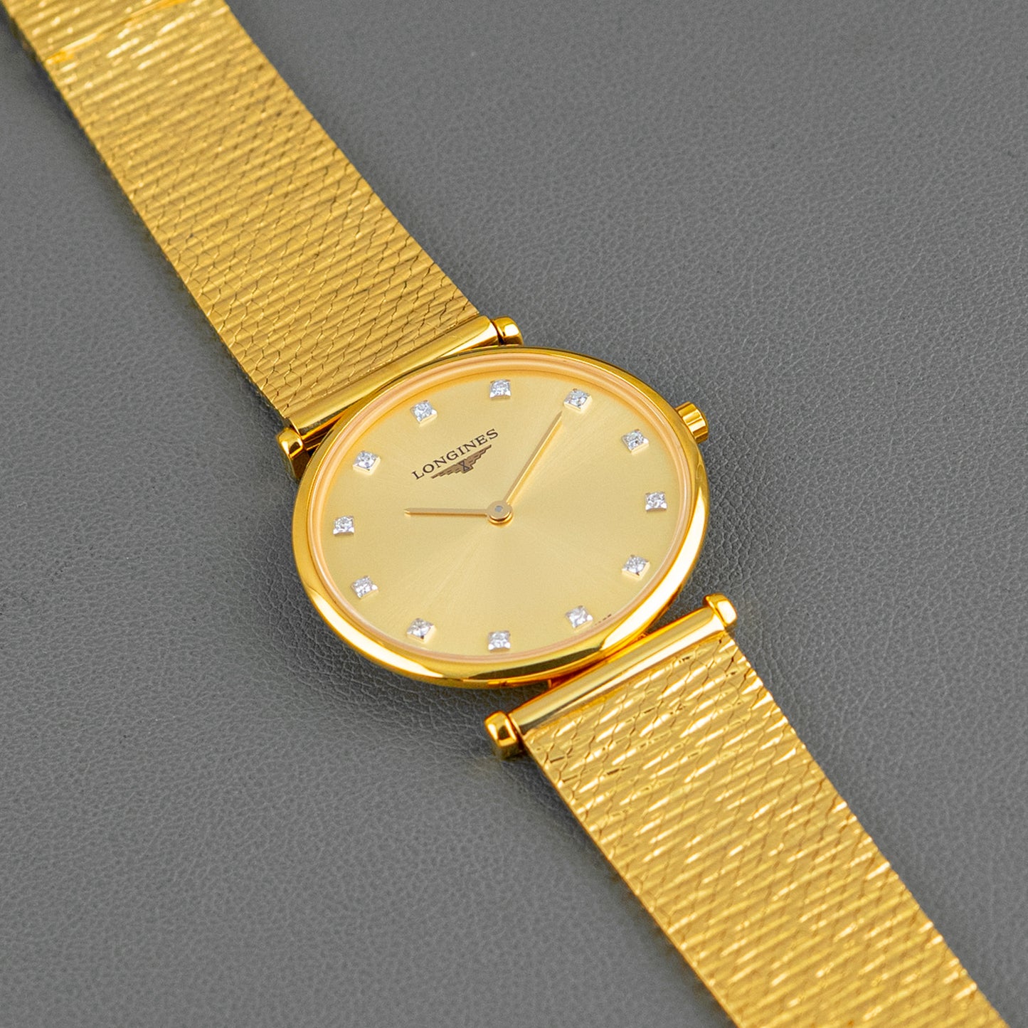 Longines La Grande Classique Quartz Champagne Diamond Dial 29mm
