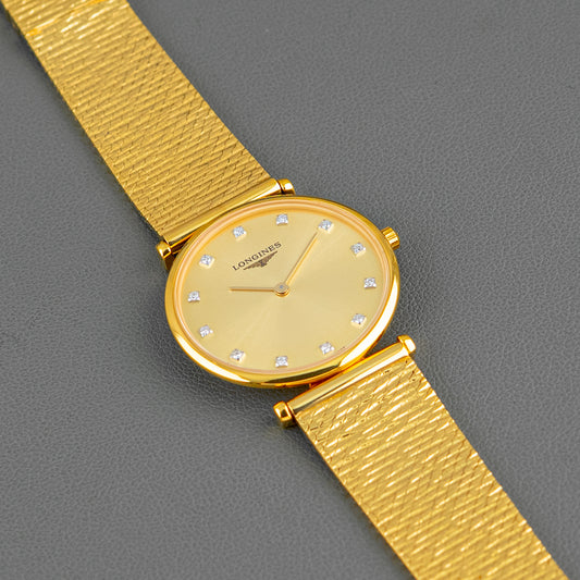 Longines La Grande Classique Quartz Champagne Diamond Dial 29mm