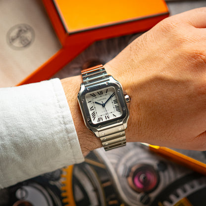 Cartier Santos de Cartier Medium Automatic White Dial 35mm