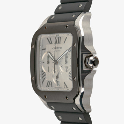 Cartier Santos de Cartier XL Automatic Chronograph Silver Dial 43.3mm