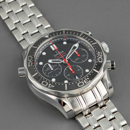 Omega Seamaster Diver 300M Automatic Chronograph Black Dial 44mm