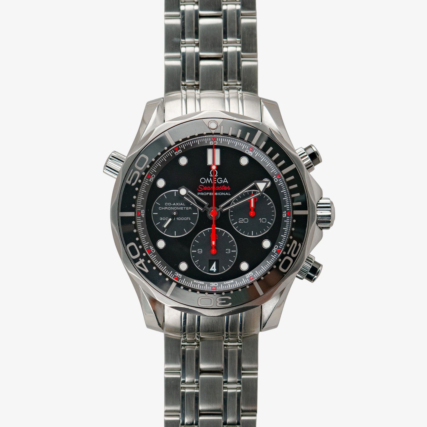 Omega Seamaster Diver 300M Automatic Chronograph Black Dial 44mm