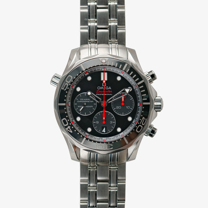 Omega Seamaster Diver 300M Automatic Chronograph Black Dial 44mm