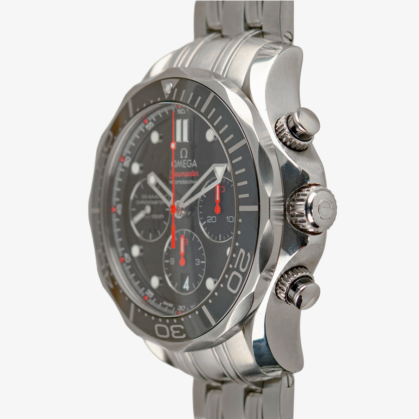 Omega Seamaster Diver 300M Automatic Chronograph Black Dial 44mm