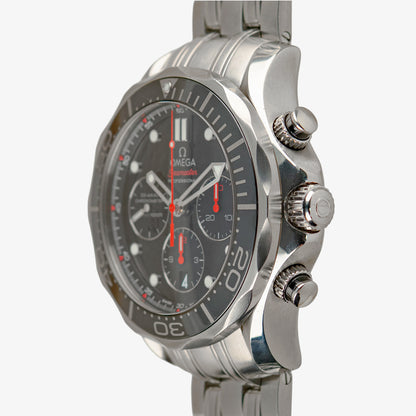 Omega Seamaster Diver 300M Automatic Chronograph Black Dial 44mm