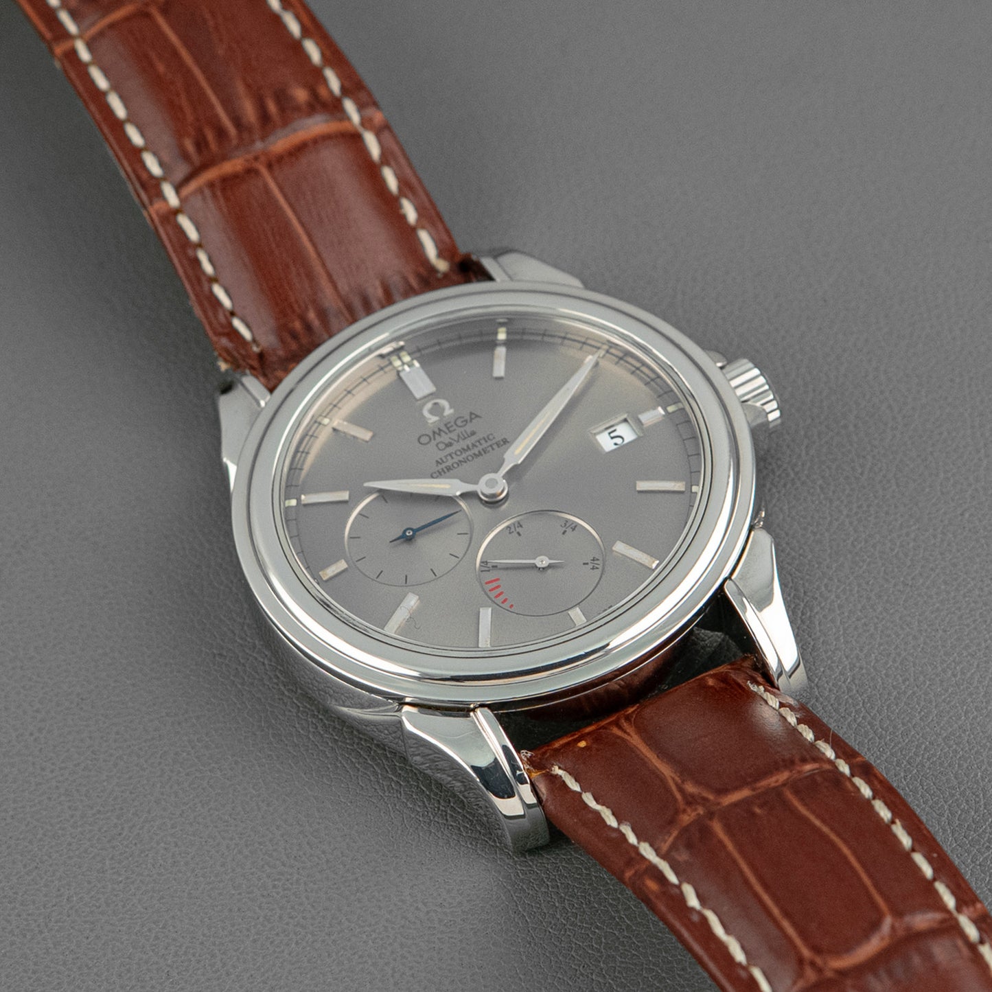 Omega De Ville Automatic Power Reserve Gray Dial 39mm