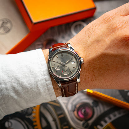 Omega De Ville Automatic Power Reserve Gray Dial 39mm