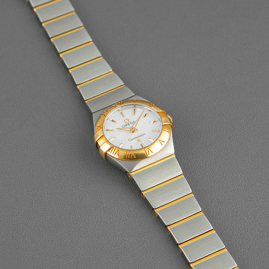 Omega Constellation Quartz Two-Tone Mother of Pearl Dial 24mm