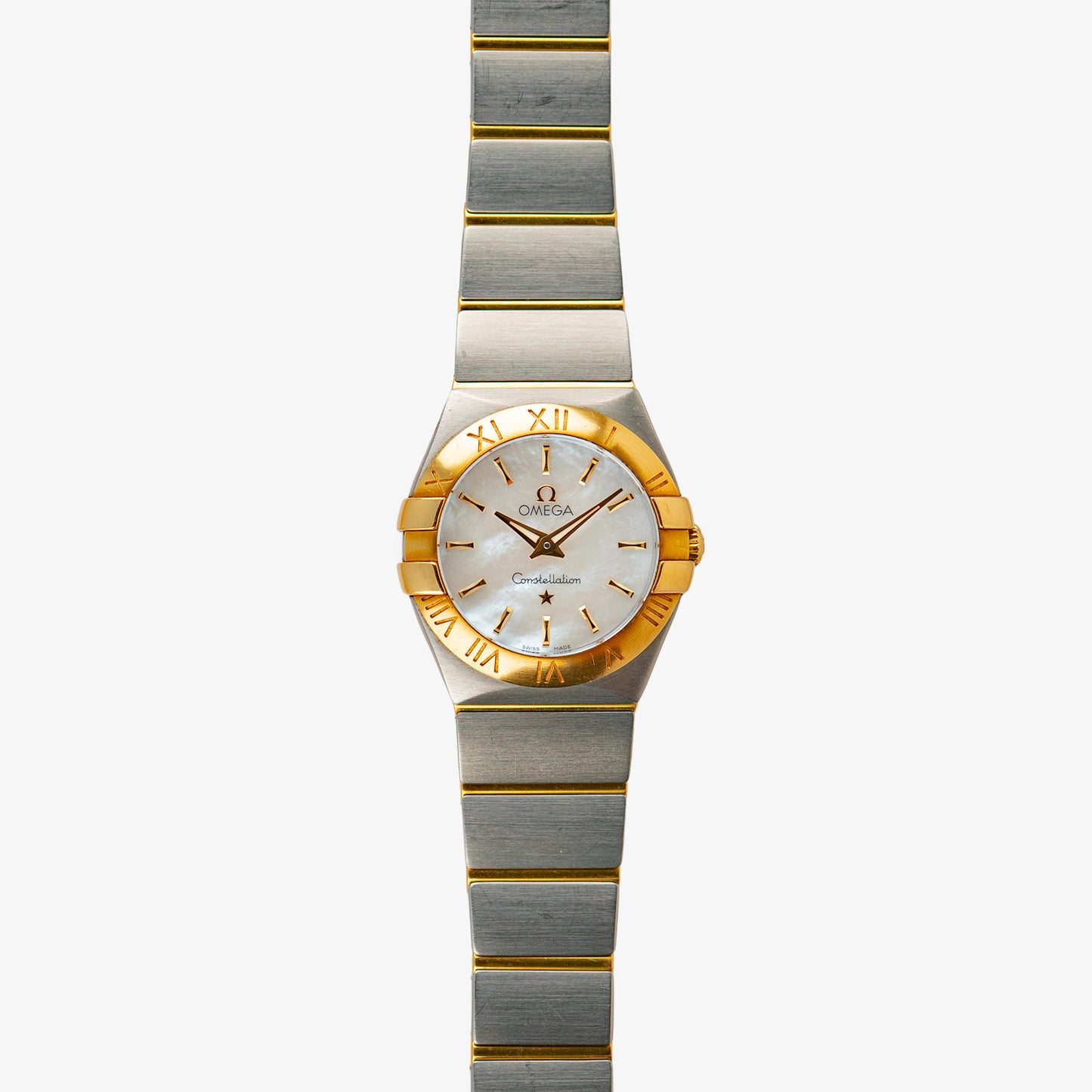 Omega Constellation Quartz Two-Tone Mother of Pearl Dial 24mm