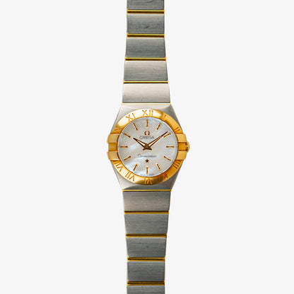 Omega Constellation Quartz Two-Tone Mother of Pearl Dial 24mm