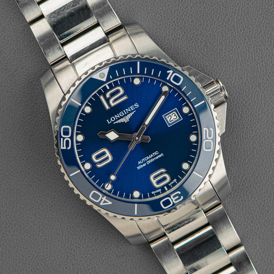 Longines HydroConquest Automatic Blue Sunburst Dial 41mm