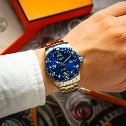 Longines HydroConquest Automatic Blue Sunburst Dial 41mm