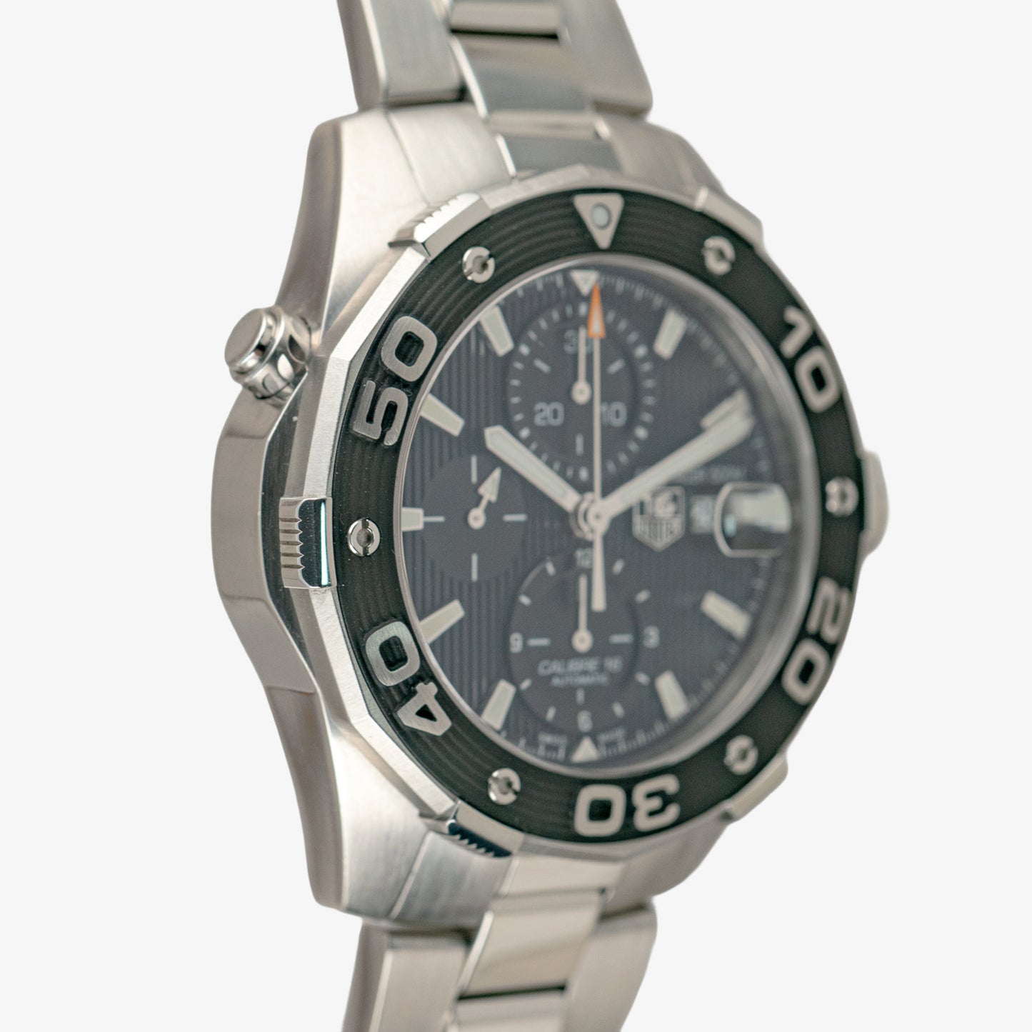 TAG Heuer Aquaracer 500M Calibre 16 Chronograph Black Dial 44mm