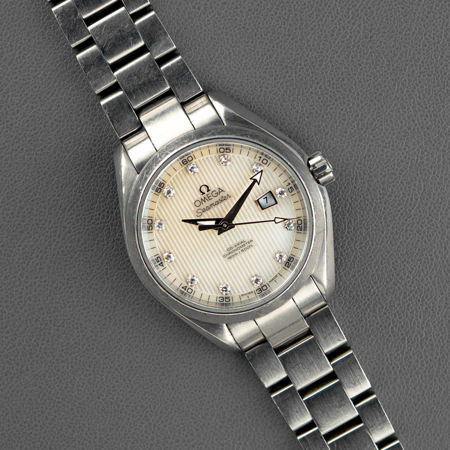 Omega Seamaster Aqua Terra Date Diamond Dial 34mm