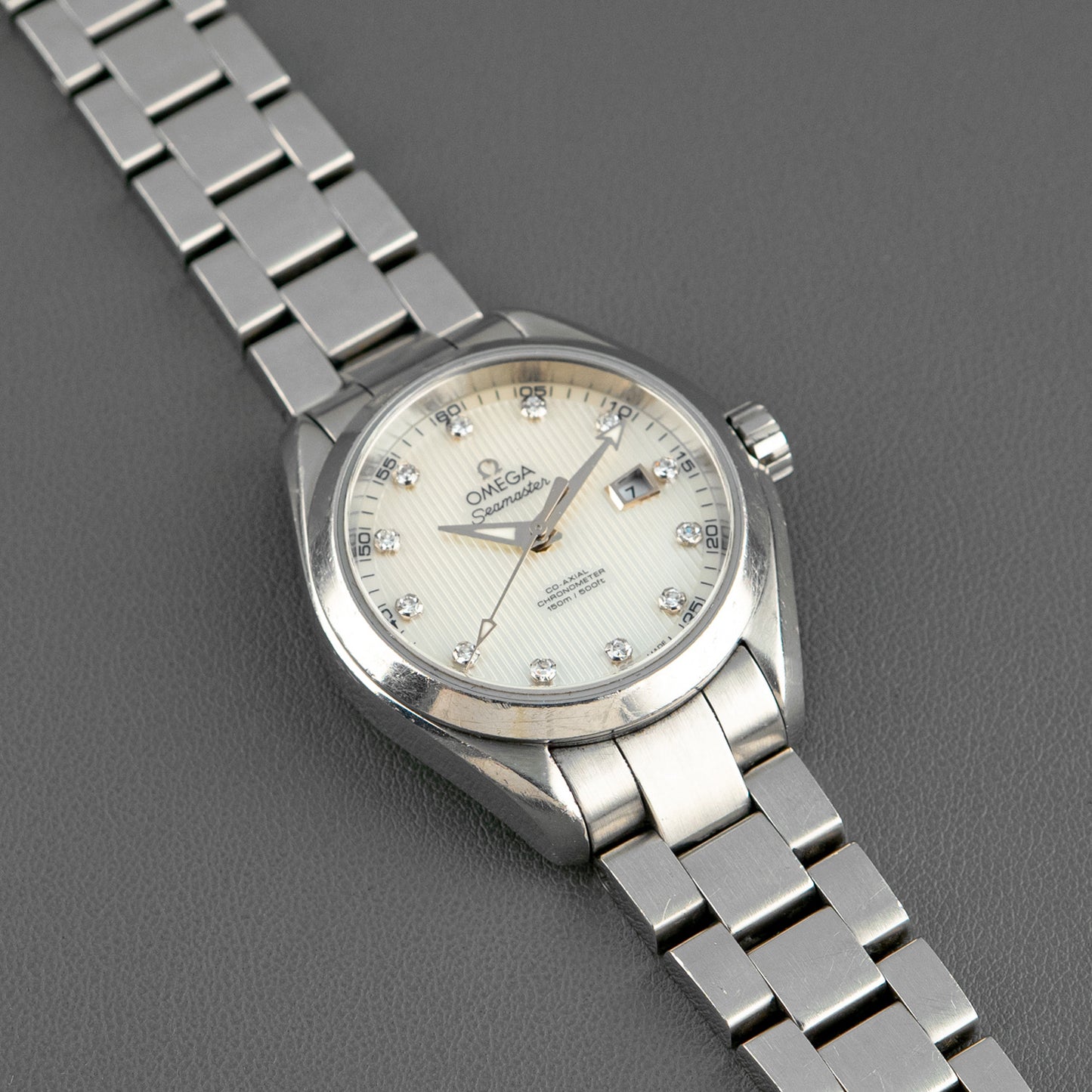 Omega Seamaster Aqua Terra Date Diamond Dial 34mm