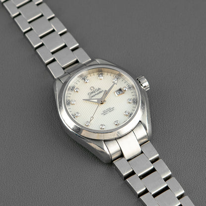 Omega Seamaster Aqua Terra Date Diamond Dial 34mm