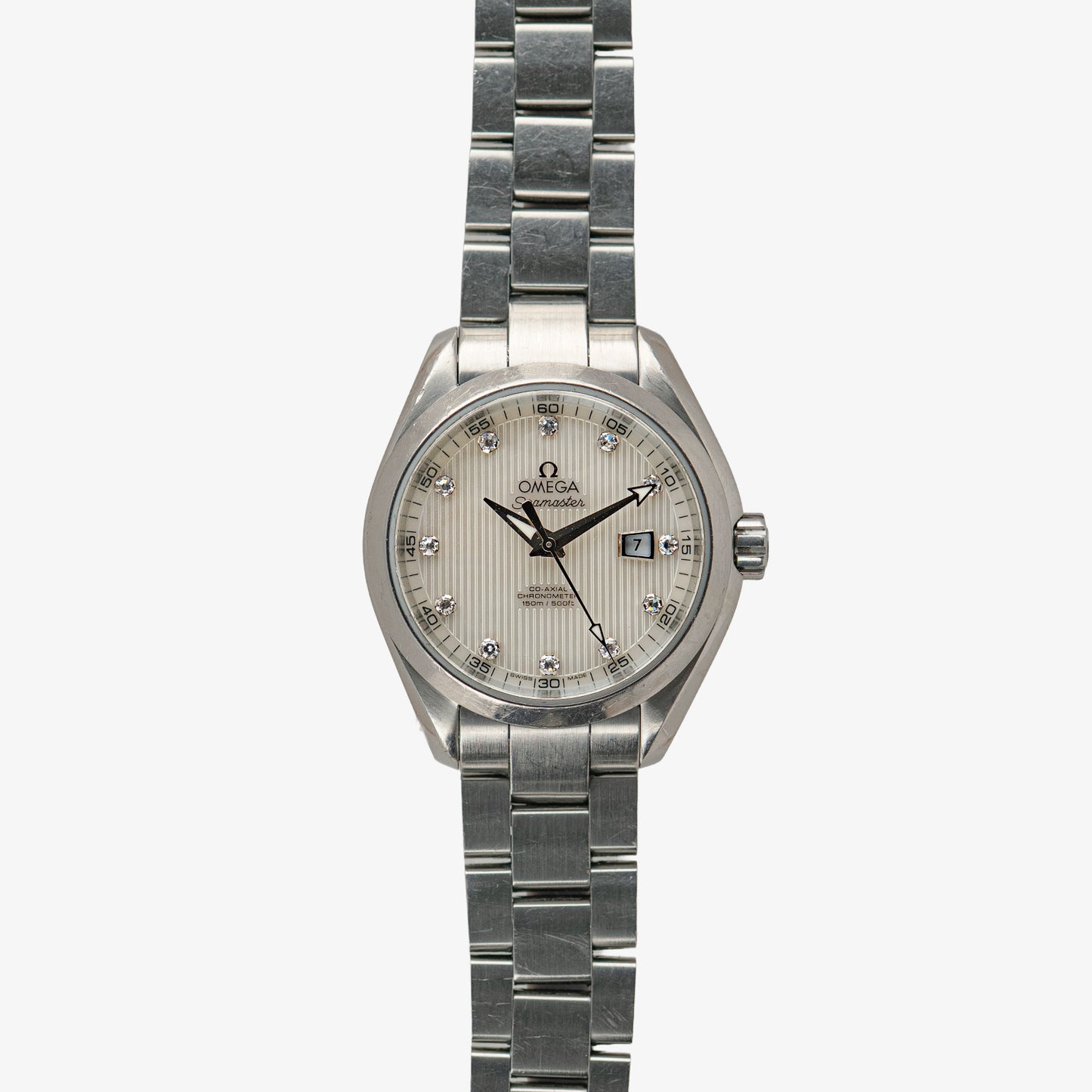 Omega Seamaster Aqua Terra Date Diamond Dial 34mm