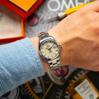 Omega Seamaster Aqua Terra Date Diamond Dial 34mm