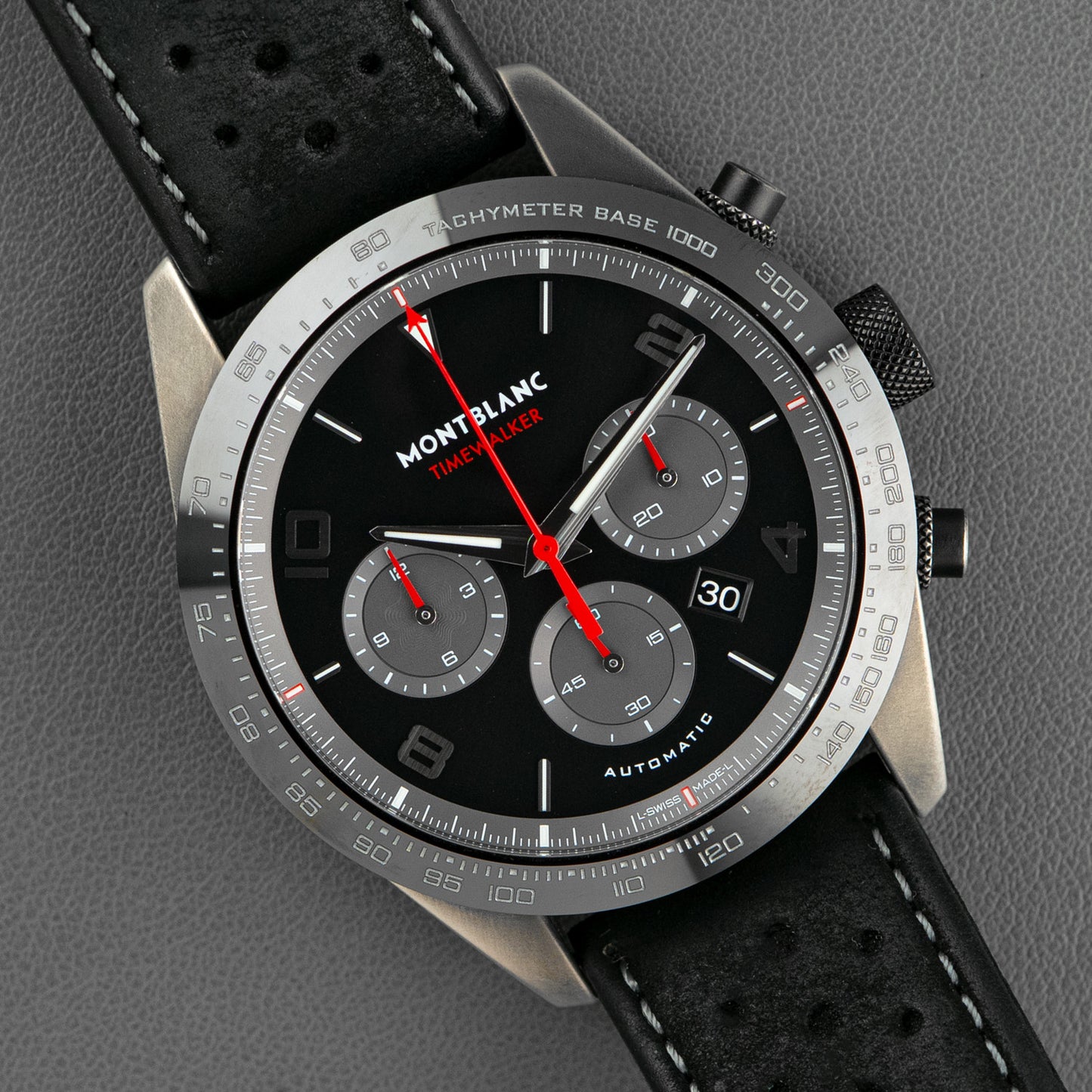 Montblanc TimeWalker Chronograph Automatic Black Dial 43mm