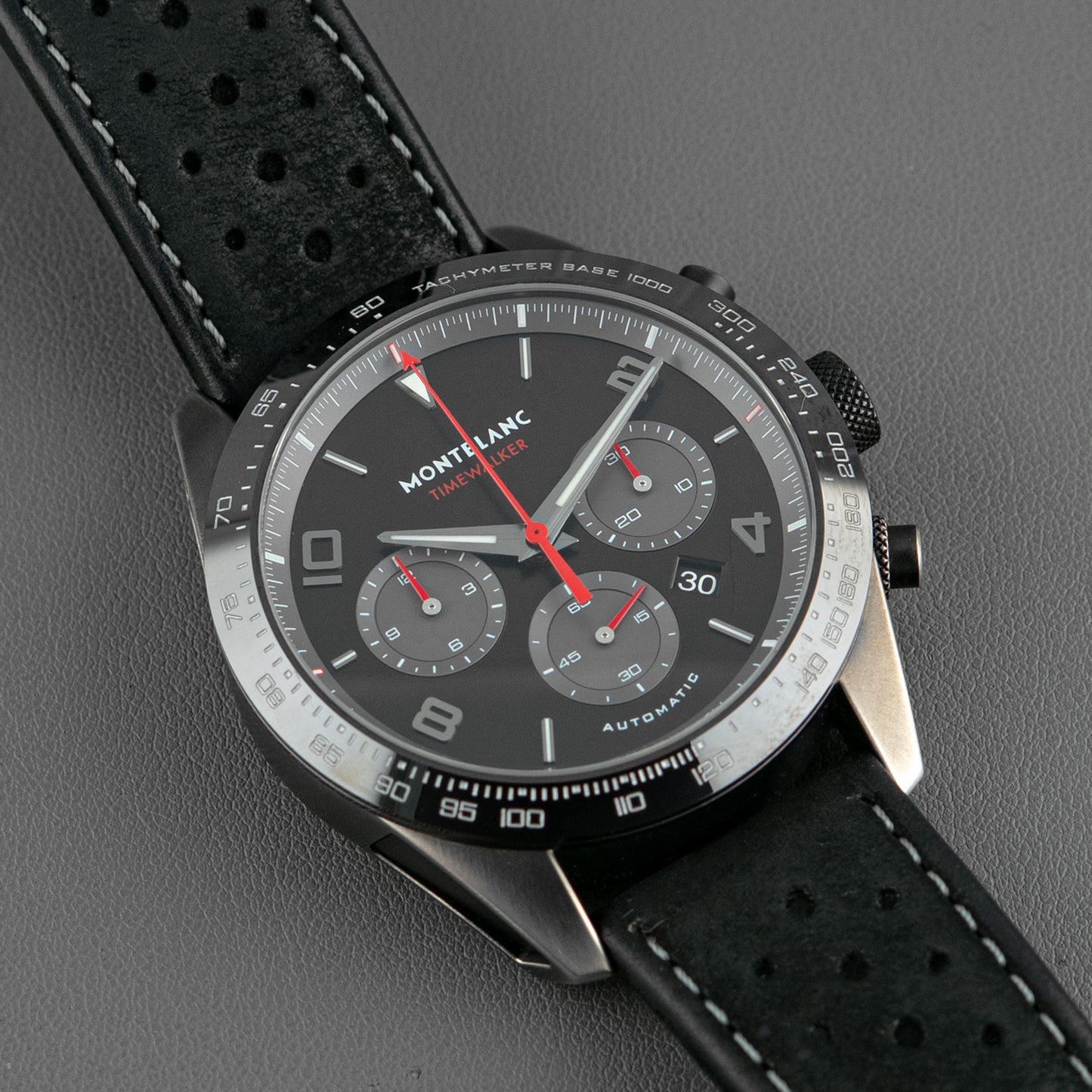 Montblanc TimeWalker Chronograph Automatic Black Dial 43mm