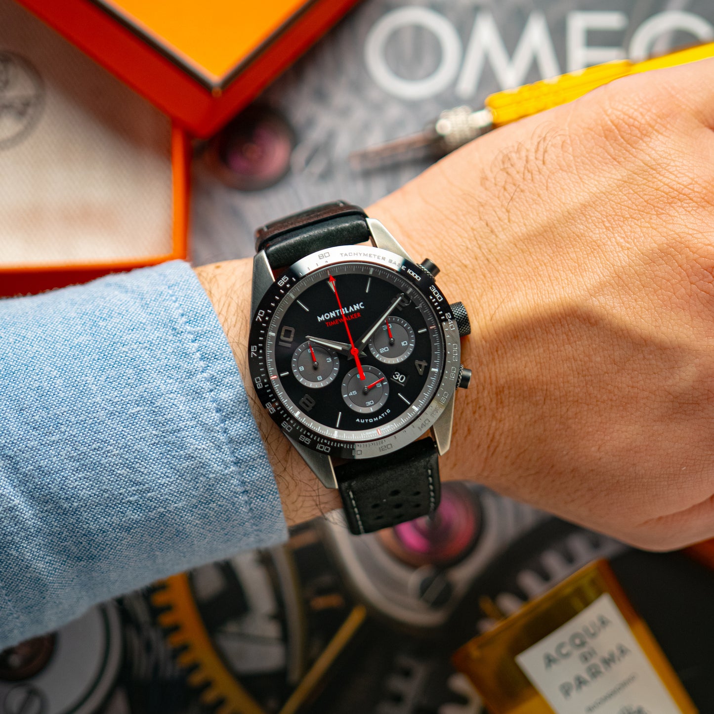 Montblanc TimeWalker Chronograph Automatic Black Dial 43mm