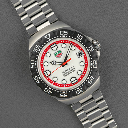 TAG Heuer Formula 1 Solargraph Quartz White Red 38mm