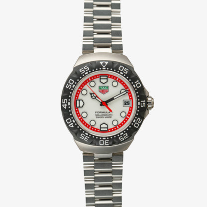TAG Heuer Formula 1 Solargraph Quartz White Red 38mm