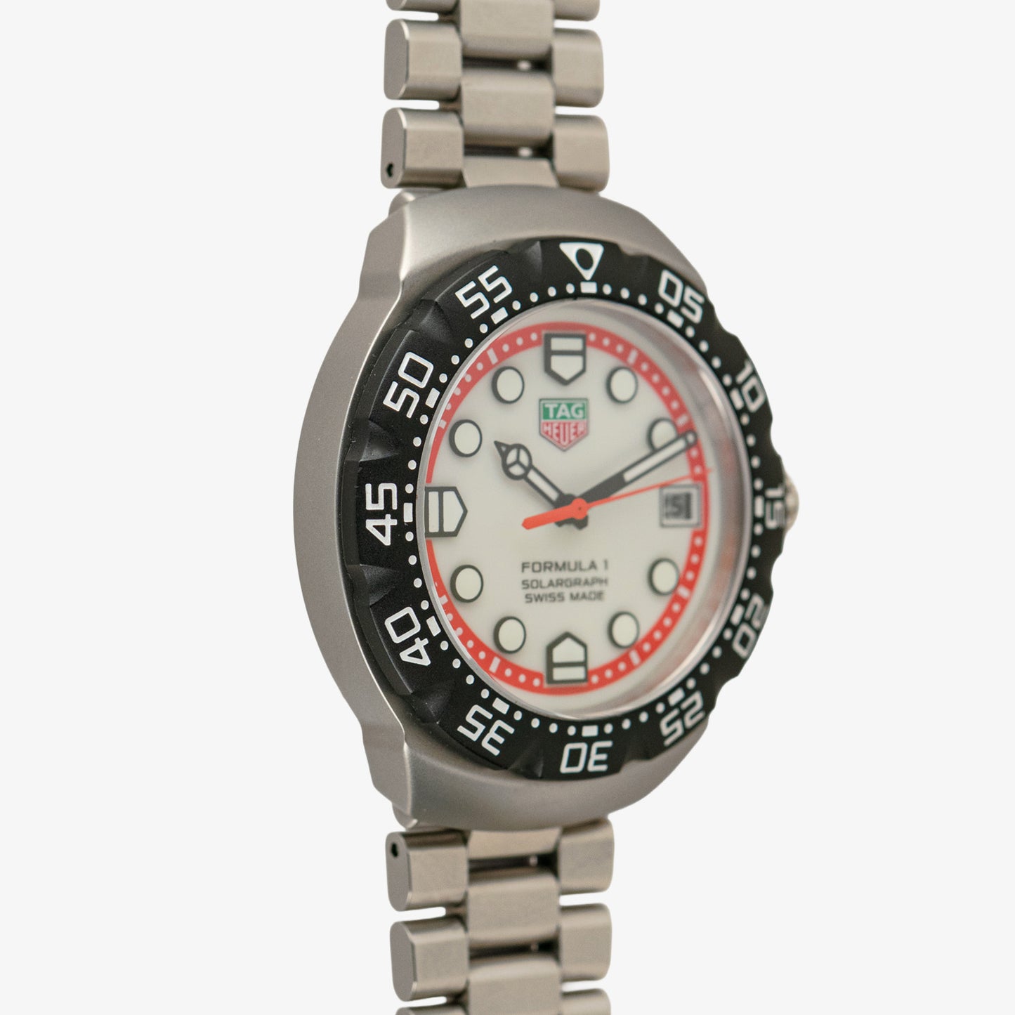 TAG Heuer Formula 1 Solargraph Quartz White Red 38mm