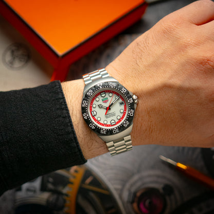 TAG Heuer Formula 1 Solargraph Quartz White Red 38mm