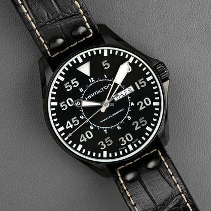 Hamilton Khaki Pilot Automatic Day-Date Black PVD 46mm
