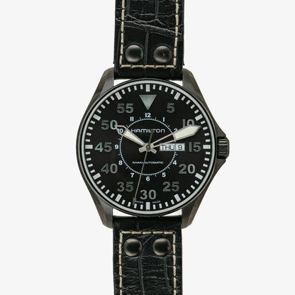 Hamilton Khaki Pilot Automatic Day-Date Black PVD 46mm