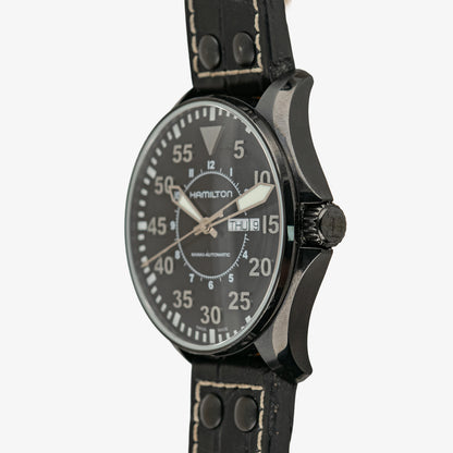 Hamilton Khaki Pilot Automatic Day-Date Black PVD 46mm