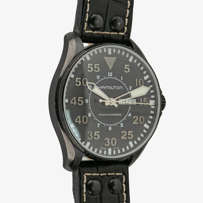 Hamilton Khaki Pilot Automatic Day-Date Black PVD 46mm