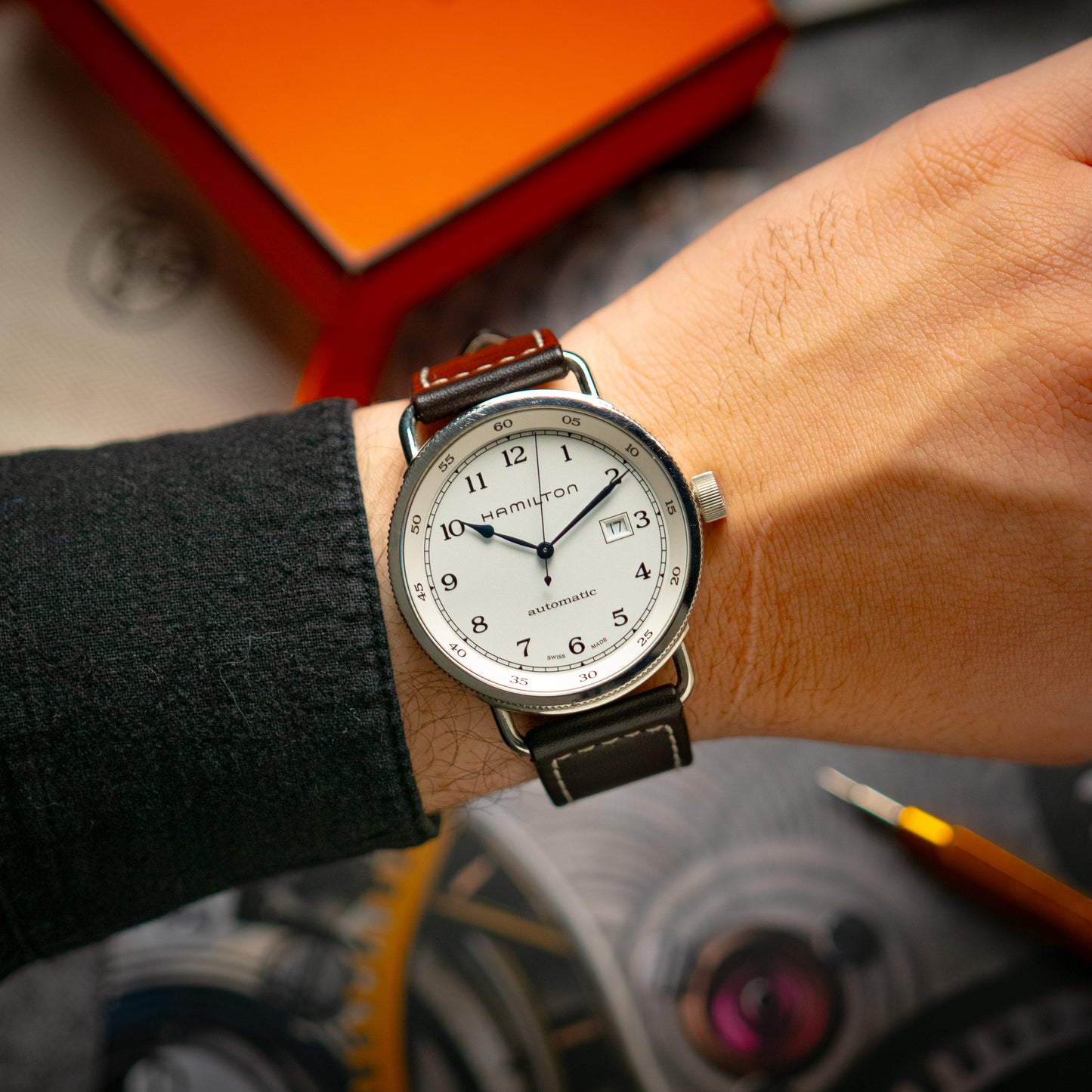 Hamilton Khaki Navy Pioneer Auto Silver Dial 43mm
